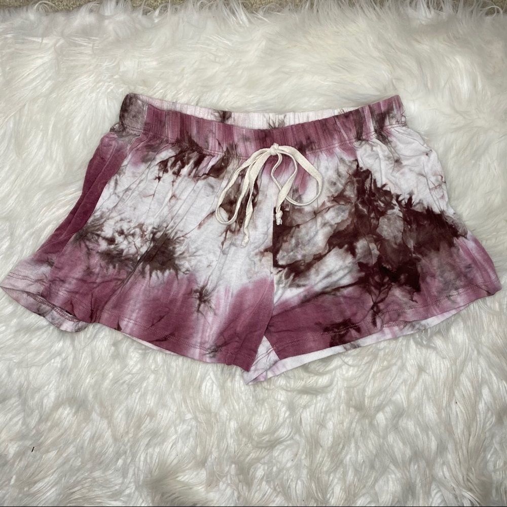 Ginger G Tie Dye faux drawstring shorts